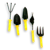 Set of five garden Tools